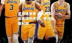 爱游戏体育-湖人阵容深度得到肯定，备战关键时刻