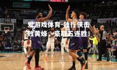 爱游戏体育-独行侠击败黄蜂，豪取五连胜！